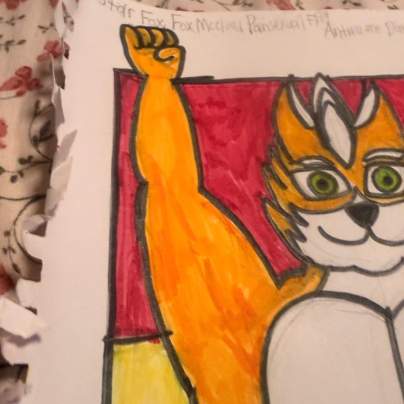 Colorful Fox Drawing - Picture 6 of 10